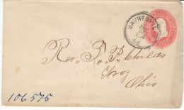 Sc#U231 2-cent Washington, Haynesville PA To Troy Ohio, Entire C1880s Cover - ...-1900