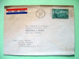USA 1955 Cover Babylon To Germany - Statue Of Liberry - Plane - Other & Unclassified