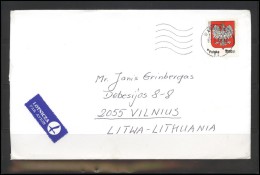 POLAND Postal History Cover PL 067 Coat Of Arms Air Mail - Lettres & Documents
