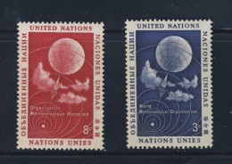 ONU 1957 ORGANISATION METEOROLOGIQUE   YVERT N°48/49  NEUF MNH** - Ungebraucht