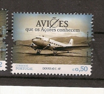 Portugal ** & Airplanes That The Azores Know, Douglas-47  2014 (6665) - Unused Stamps