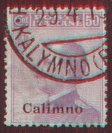 ITALIA - ISOLE  EGEO - CALINO - KALYMNO - Used - 1912 - Ägäis (Calino)