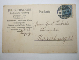1921, ZWICKAU  , Firmenkarte - Zwickau