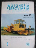 INGEGNERIA FERROVIARIA Settembre 1981 - Engines