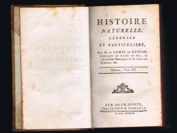 BUFFON, Histoire Naturelle, Générale Et Particulière  Oiseaux Tome 12 Ed. Aux Deux-Ponts Sanson Et Cie  1787 - 1701-1800