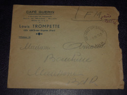 Lettre Sept. 1939 En Franchise Militaire Entête Café Guérin Louis Trompette Liqueurs Billard LES ARCS SUR ARGENS Var 83 - Civil Frank Covers