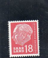 SARRE 1957 ** - Neufs