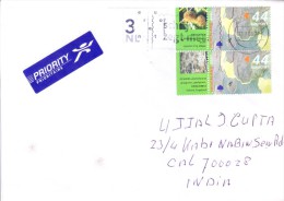 NEDERLAND 2008 COMMERCIAL COVER FOR INDIA WITH SLOGAN CANCELLATION 'SCHRIJVEN ZEGTMECR' - Lettres & Documents