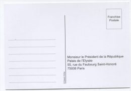 CPM Avec Franchise Postale Pour Le Palais De L'Elysée "Contre La TVA à 20% Pour Les Centres Equestres" Par Ch. Hirlay - Unused Stamps