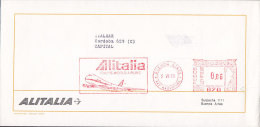 Argentina ALITALIA, BUENOS AIRES 1970 Meter Stamp Cover Letra - Covers & Documents