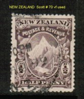 NEW ZEALAND    Scott  # 70  VF USED - Usados