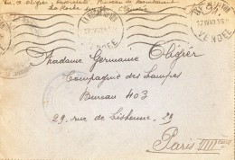 TB 322 - MILITARIA - Carte - Lettre Franchise - Dépot  De Réservistes Militaire De LA ROCHE - SUR - YON - Guerre De 1939-45