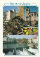 L'ISLE SUR LA SORGUE UNE ROUE A AUBES L'EGLISE ND DES ANGES LE PARTAGE DES EAUX - L'Isle Sur Sorgue