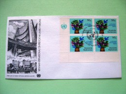 United Nations - Vienna 1979 FDC Cover - Bird And Tree - Building - Cartas & Documentos