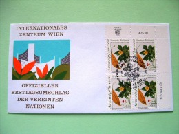 United Nations - Vienna 1990 FDC Cover - Medicinal Plants (x4) - Briefe U. Dokumente