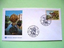 United Nations - Vienna 1994 FDC Cover - Endangered Species - Ocelot - Ocelot Cancel - Covers & Documents