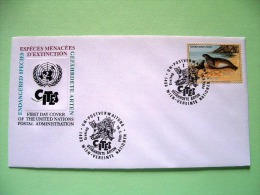 United Nations - Vienna 1994 FDC Cover - Endangered Species - Monk Seal - Ocelot Cancel - Covers & Documents