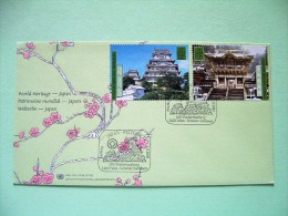 United Nations - Vienna 2001 FDC Cover - World Heritage - Japan - Himeji-jo - Nikko - Briefe U. Dokumente