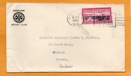 New Zealand 1940 Cover Mailed To USA - Briefe U. Dokumente