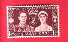 Great Britain, 1v. MNH/**, George VI -  Coronation, 1937 - Unused Stamps