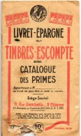 Timbres Escompte - Livret épargne - Catalogue Des Primes - Blocks & Sheetlets & Booklets