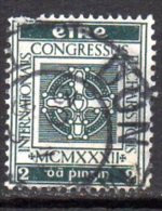 Ireland 1932 Eucharistic Congress 2d Value, Fine Used - Gebruikt