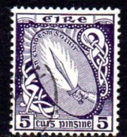 Ireland 1940 5d Definitive, E Wmk., Fine Used - Used Stamps