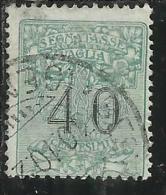 ITALY KINGDOM ITALIA REGNO 1924 SEGNATASSE TAXES TASSE DUE PER VAGLIA CENT. 40 USATO USED - Strafport Voor Mandaten