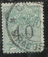 ITALY KINGDOM ITALIA REGNO 1924 SEGNATASSE TAXES TASSE DUE PER VAGLIA CENT. 40 USATO USED - Strafport Voor Mandaten