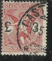 ITALY KINGDOM ITALIA REGNO 1924 SEGNATASSE TAXES TASSE DUE PER VAGLIA LIRE 3 USATO USED - Strafport Voor Mandaten