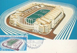 MONACO - FONTVIEILLE - Projet De Nouveau Stade - 1982 - Cartoline Maximum