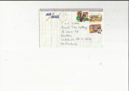 Enveloppe Timbrée De Exp Mr Soully A Maroubia Australie Adressé A P+C Little Wiltshire England  Voir Scan - Used Stamps
