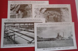 - LOT DE 4 CARTES POSTALES  DE LA MINE DE POTASSE D'ALSACE - - Wittenheim