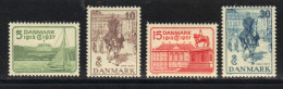 DANEMARK N° 249 à 252 * - Neufs