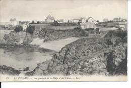 LE POULDU. - Vue Générale De La Plage Et Des Villas. - Le Pouldu