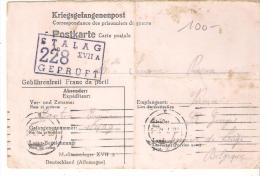 CARTE DE PRISONNIER ..1942  ..ALLEMAGNE BELGIQUE..BE .. - Weltkrieg 1939-45 (Briefe U. Dokumente)