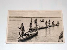 Carte Postale Ancienne : FIDJI , FIJI : Fijian Fishermen , Stamp - Fidji