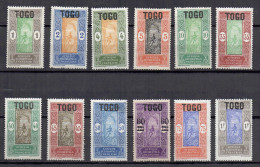 Togo N° 101 à 105 - 110 à 116 Neufs Charniere Sauf 104 (*) (12 Valeurs) - Neufs