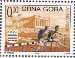 2004  OLI -WEISS  SPORT  MONTENEGRO CRNA GORA  GRIECHENLAND OLYMPISCHE SPIELEN ATHEN PAPIER WEISS   MNH - Summer 2004: Athens
