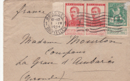 1914 LETTRE BRUXELLES  FRANCE /1488 - Sonstige & Ohne Zuordnung