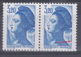 FRANCE VARIETE YVERT 2377/ MAURY 2383a TYPE LIBERTE   NEUFS LUXES - Unused Stamps