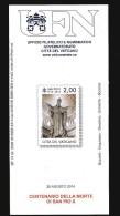 Vaticano °-X- 2014 -  Storia Postale - Bollettino Ufficiale - Centenario Della Morte Di San Pio X - Brieven En Documenten