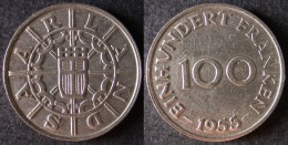 SARRE 100 Franken Ou Franc Sarrois 1954   SARRELAND Protectorat / Zone D'occupation Française En Allemagne   Port Offert - 100 Franken