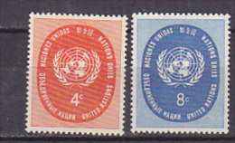 H0028 - U.N. NEW YORK N°60/61 ** - Ungebraucht