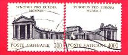 VATICANO  - USATO -1991 - Assemblea Speciale Per L´Europa Del Sinodo Dei Vescovi - 300+4000 L. • Colonnato Di San Pietro - Usados