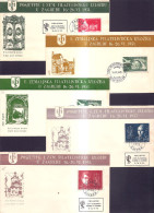 122.YUGOSLAVIA 1951 Philatelic Exhibition Zagreb Croatia 5 Covers - Lettres & Documents