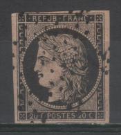 Cérès  N° 3 Avec Oblitèration Etoile, Voir Etat - 1849-1850 Cérès