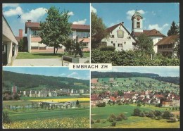 EMBRACH Schulhaus Schwimmbad Kirche 1974 - Embrach