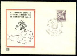 AUSTRIA  Special Cover Opening With Cancel Axams Axamer Lizum With Nr. 11 - Hiver 1964: Innsbruck