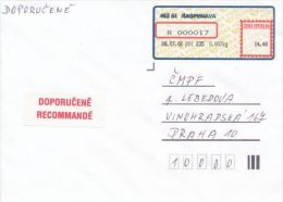 Czech Rep. / APOST (2002) 463 61 Raspenava / 463 61 RASPENAVA (R-letter) Tariff: 14,40 CZK; Label "RECOMMANDE" (A08171) - Cartas & Documentos